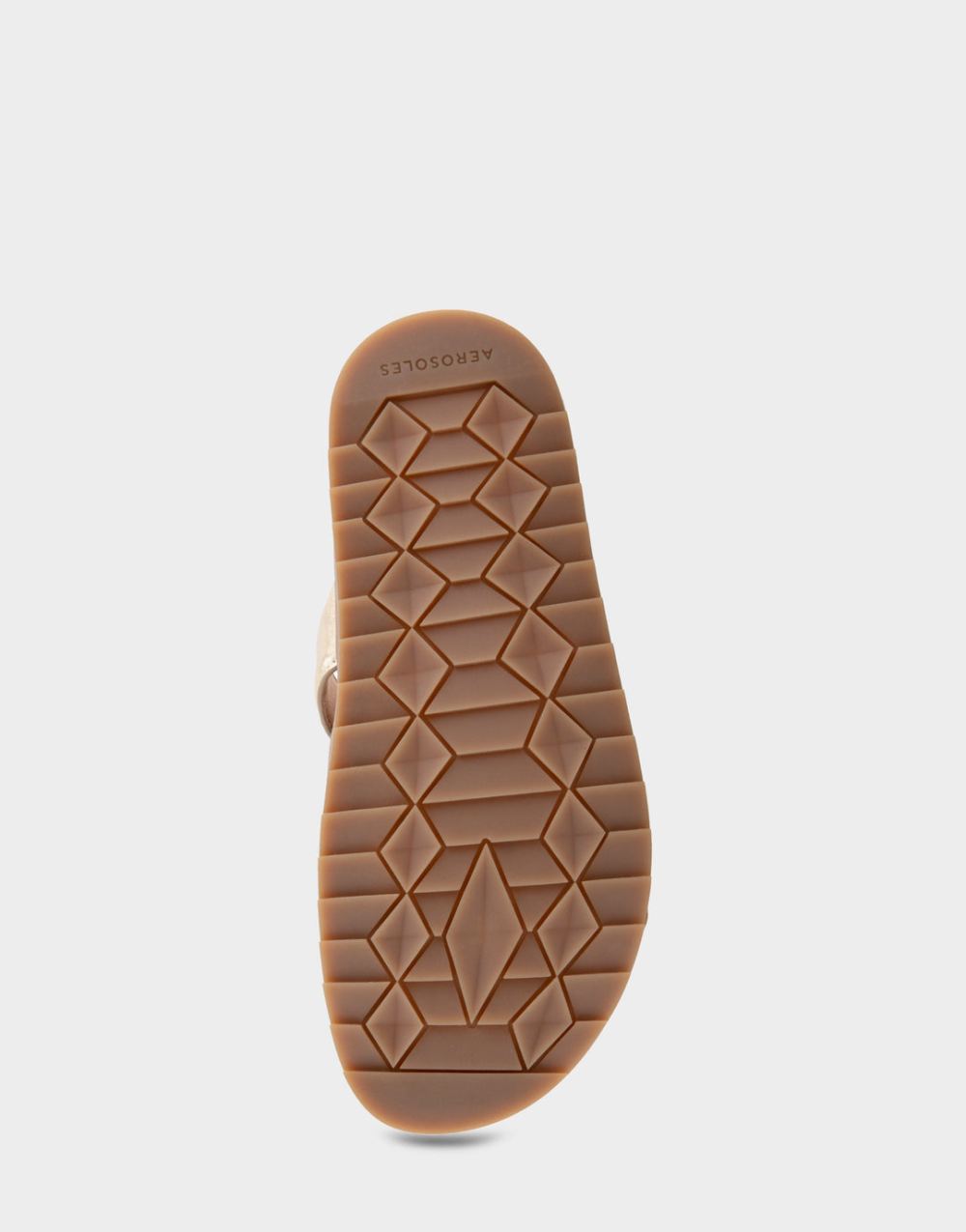 Women's | Lee Rose Gold Leather Three Band Footbed Sandal