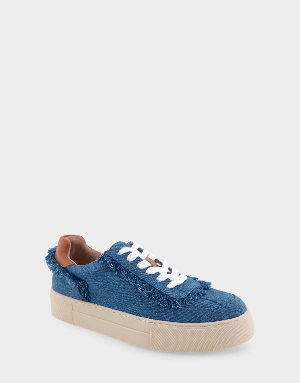 Women's | Bramston Denim Blue Lace Up Flatform Sneaker