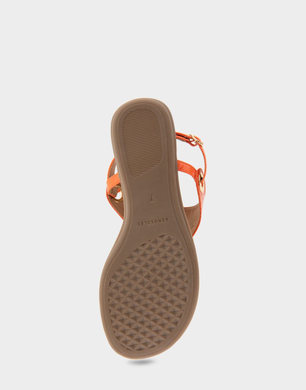 Women's | Conclusion Mandarin Snake Print Patent Faux Leather Back Strap Thong Sandal