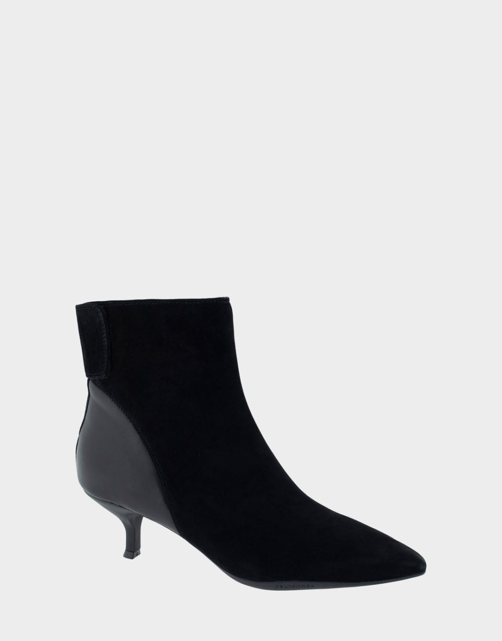 Women's | Levanto Black Genuine Suede Kitten Heel Ankle Boot