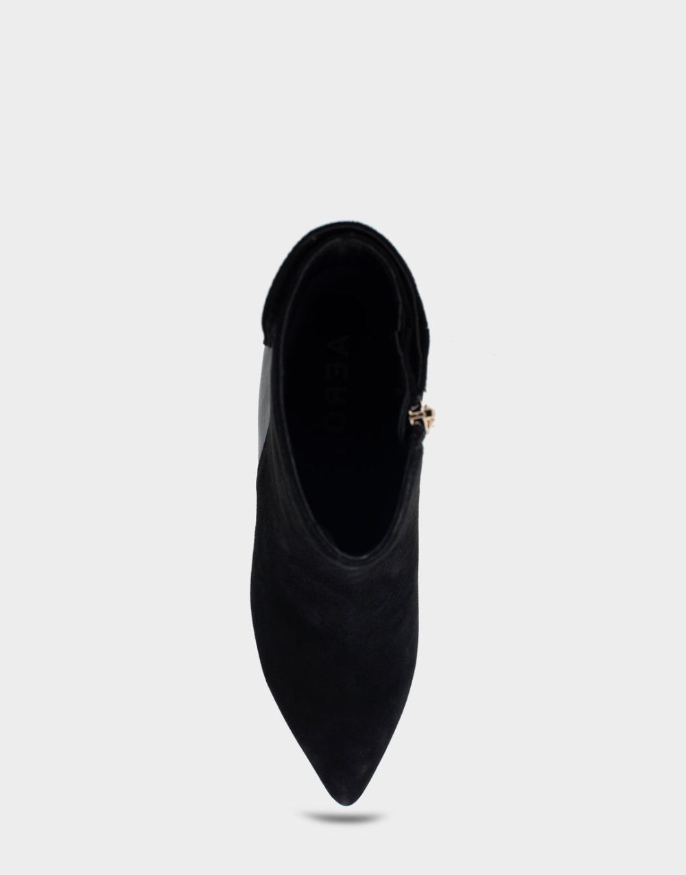 Women's | Levanto Black Genuine Suede Kitten Heel Ankle Boot