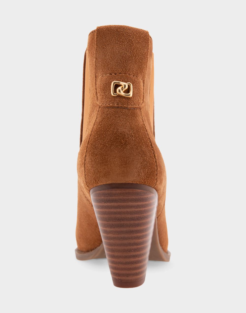 Women's | Lido Trench Coat Genuine Suede Heeled Ankle Boot