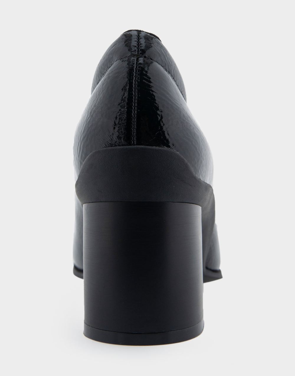 Women's | Casta Black Patent Faux Leather Mid Heel Pump