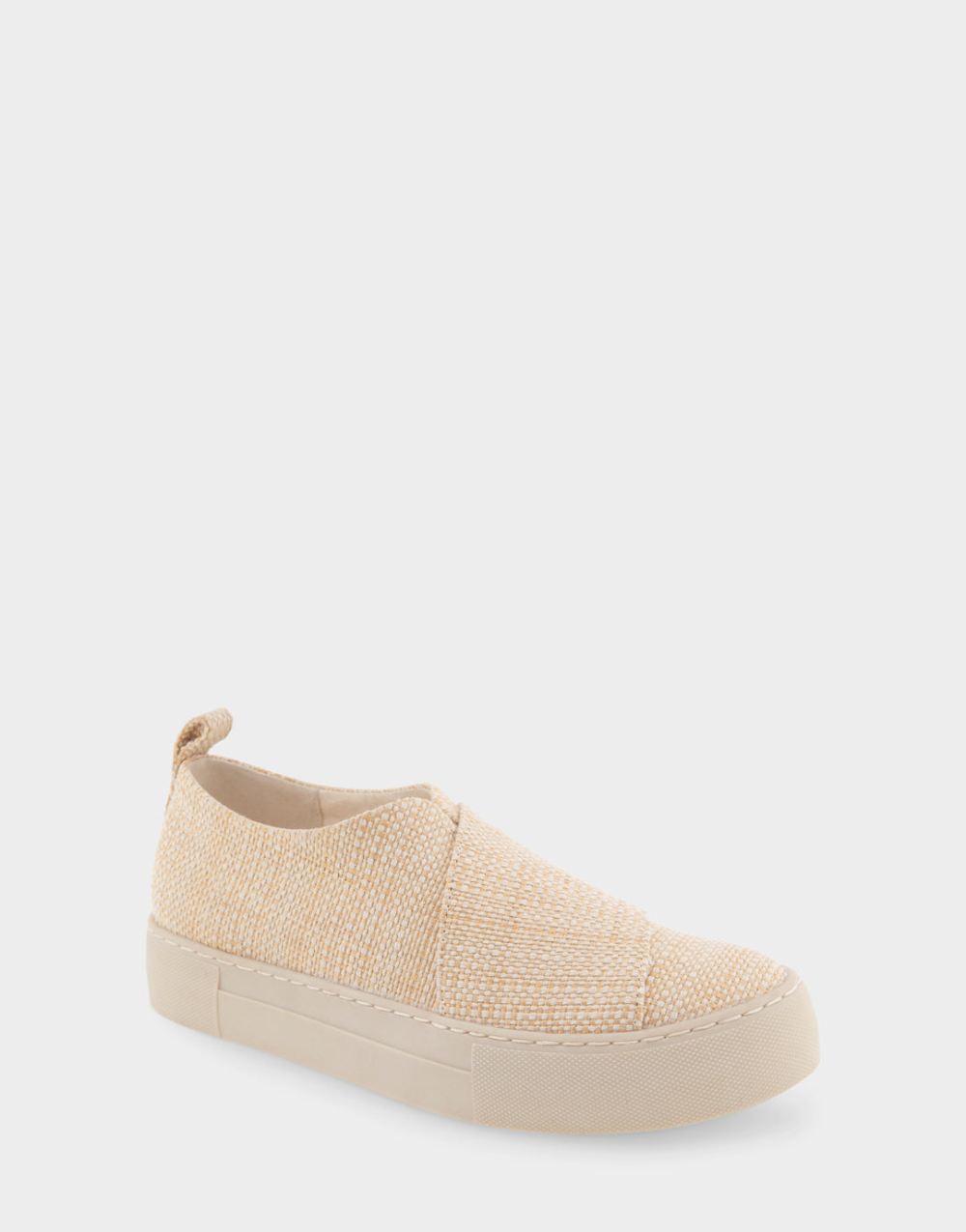 Women's | Brighton Sand Raffia Combo Slip On Hidden Wedge Sneaker