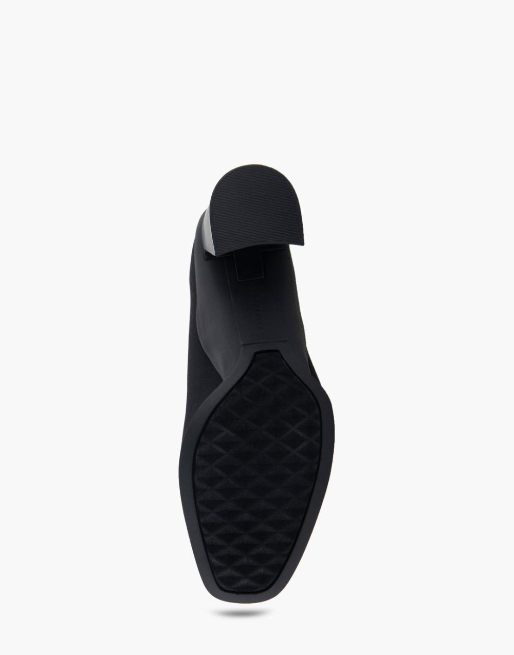 Women's | Casta Black Stretch Gabardine Fabric Mid Heel Pump