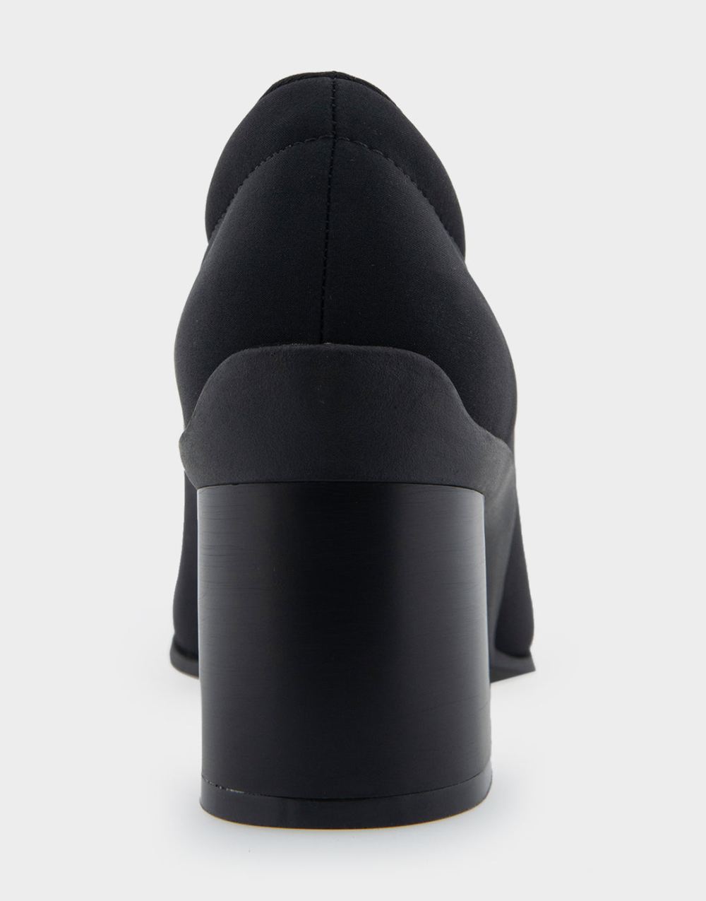Women's | Casta Black Stretch Gabardine Fabric Mid Heel Pump