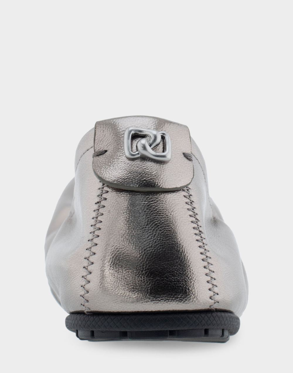 Women's | Penelope Graphite Faux Leather Foldable Ballet Flat