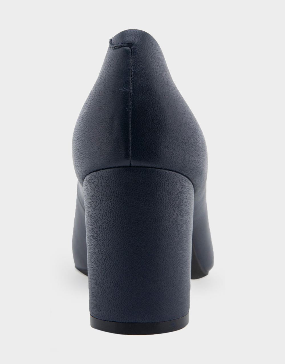 Women's | Betsy Navy Genuine Leather Mid Heel Pump