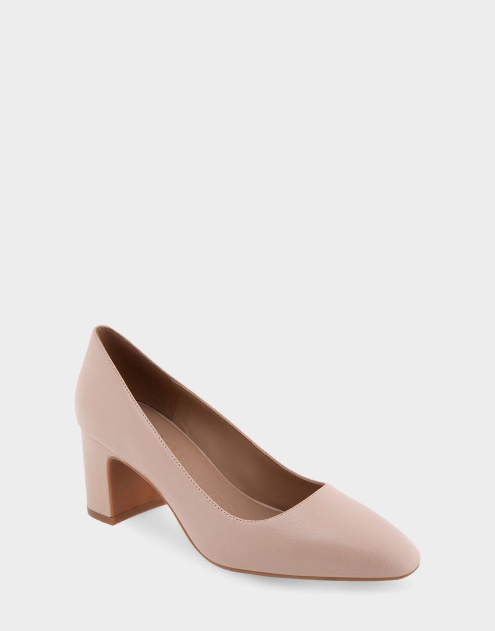 Women's | Minetta Cipria Leather Mid-Heel Pump