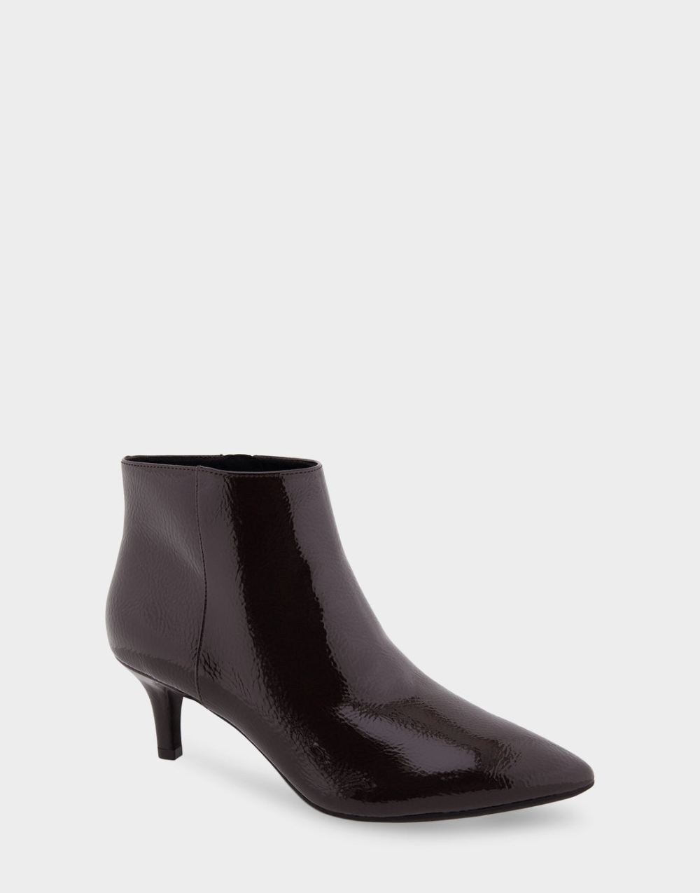 Women's | Edith Java Patent Faux Leather Kitten Heel Ankle Boot