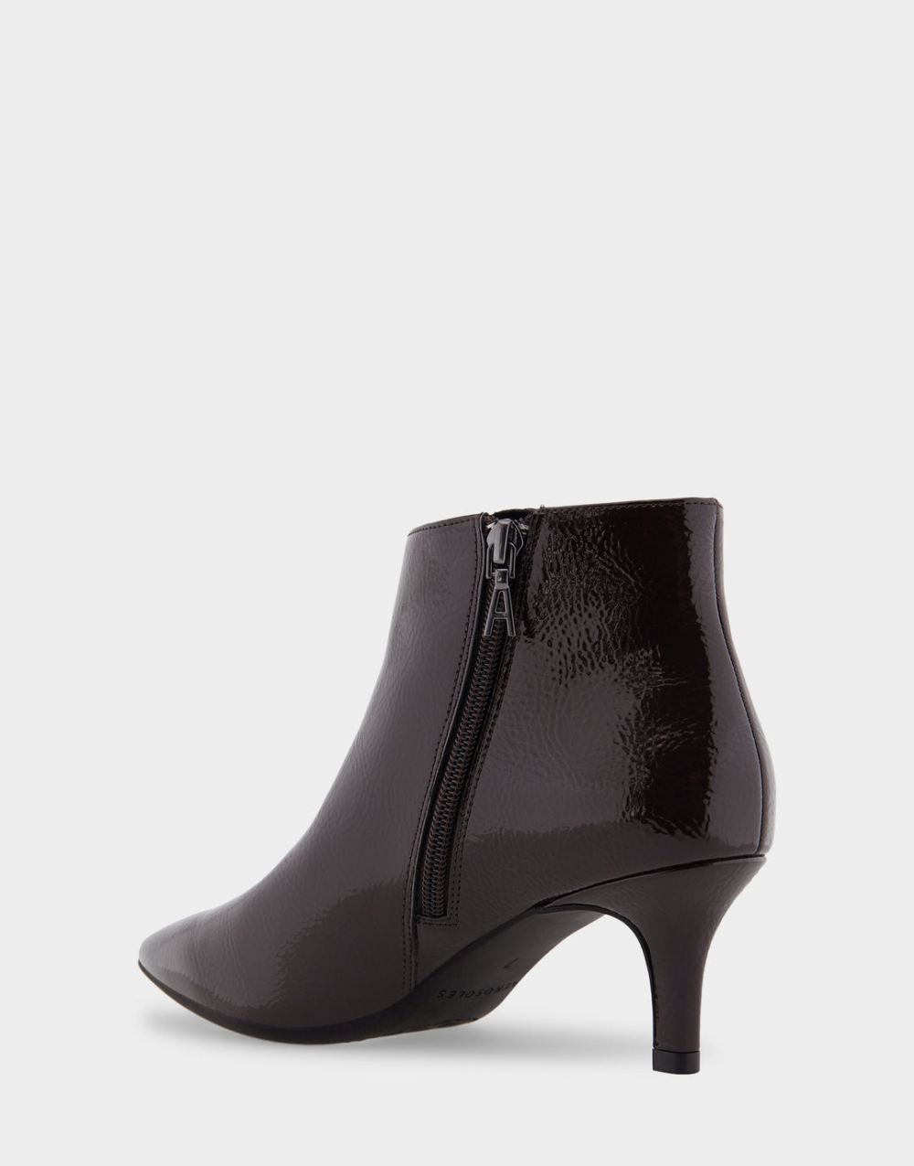 Women's | Edith Java Patent Faux Leather Kitten Heel Ankle Boot