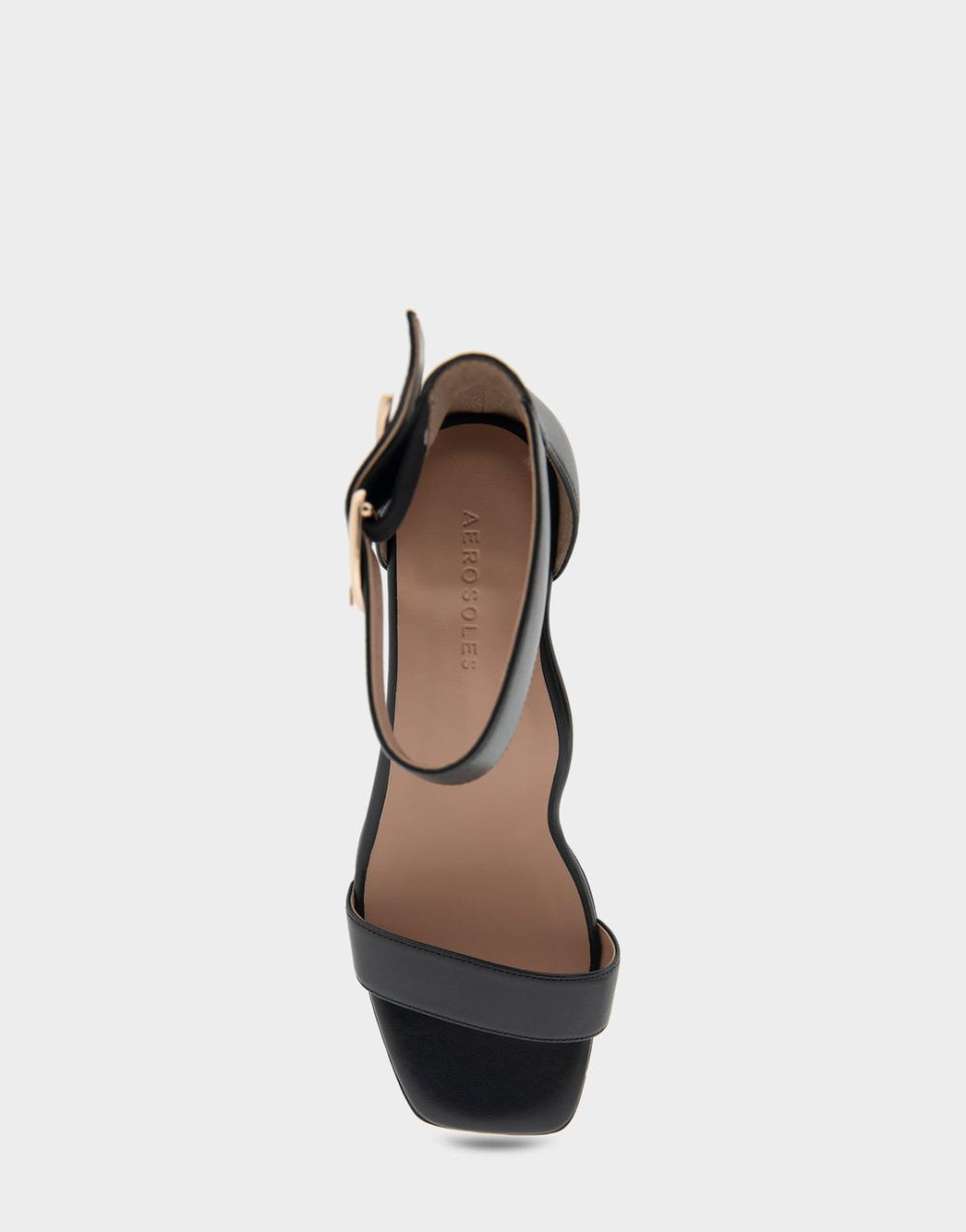 Women's | Eliza Black Genuine Leather Heeled Dress Sandal