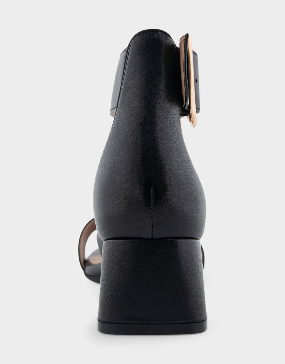 Women's | Eliza Black Genuine Leather Heeled Dress Sandal