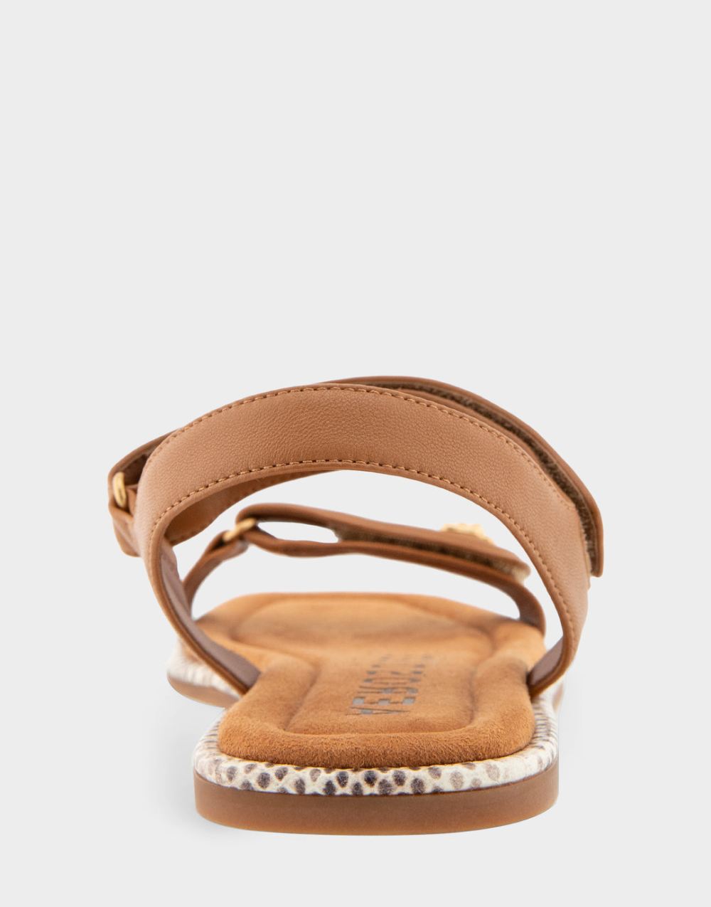 Women's | Bruna Tan Leather Adjustable Quarter Strap Sandal