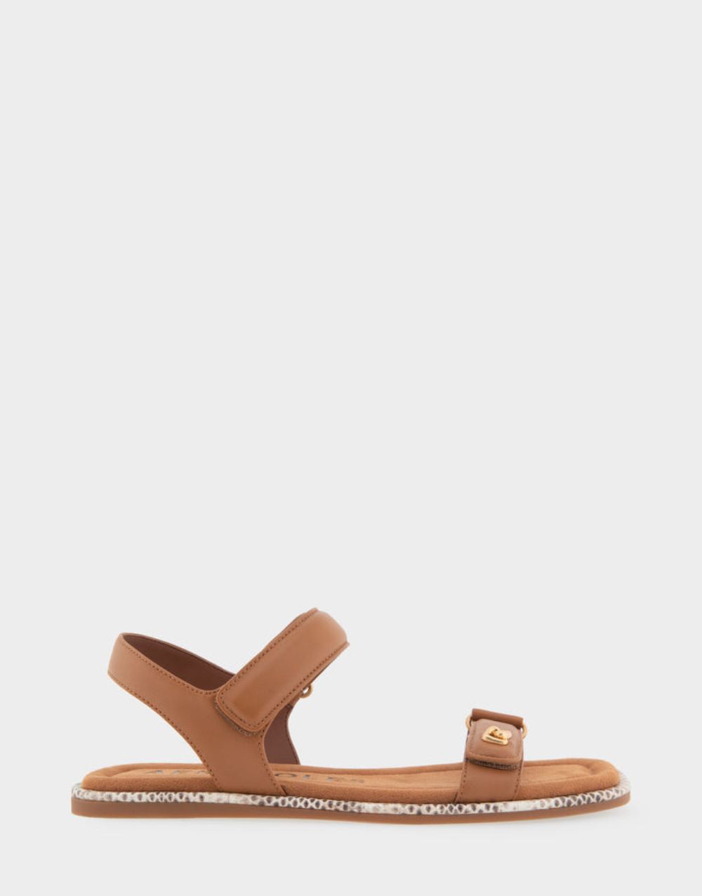 Women's | Bruna Tan Leather Adjustable Quarter Strap Sandal