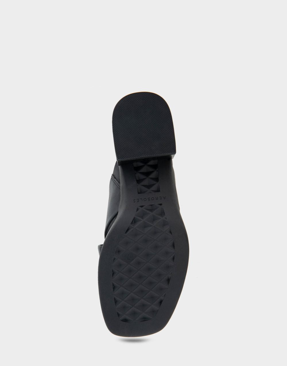 Women's | Duane Black Faux Leather Crisscross Slip On Low Block Heel Sandal
