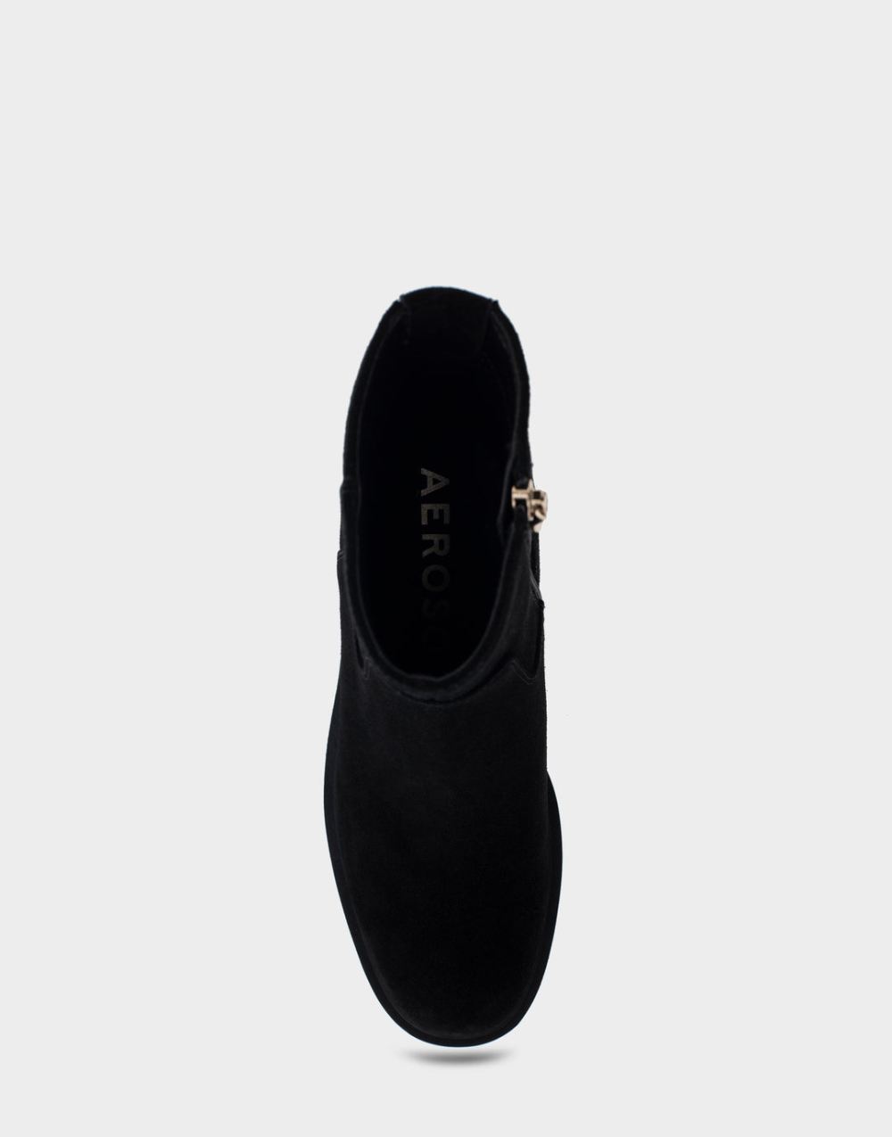 Women's | Garie Black Genuine Suede Heeled Ankle Boot