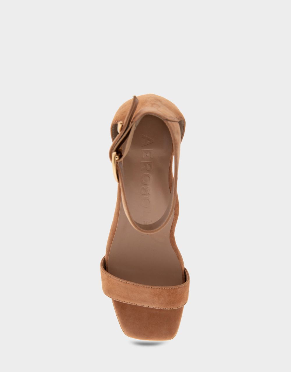 Women's | Eliza Tan Genuine Suede Heeled Dress Sandal