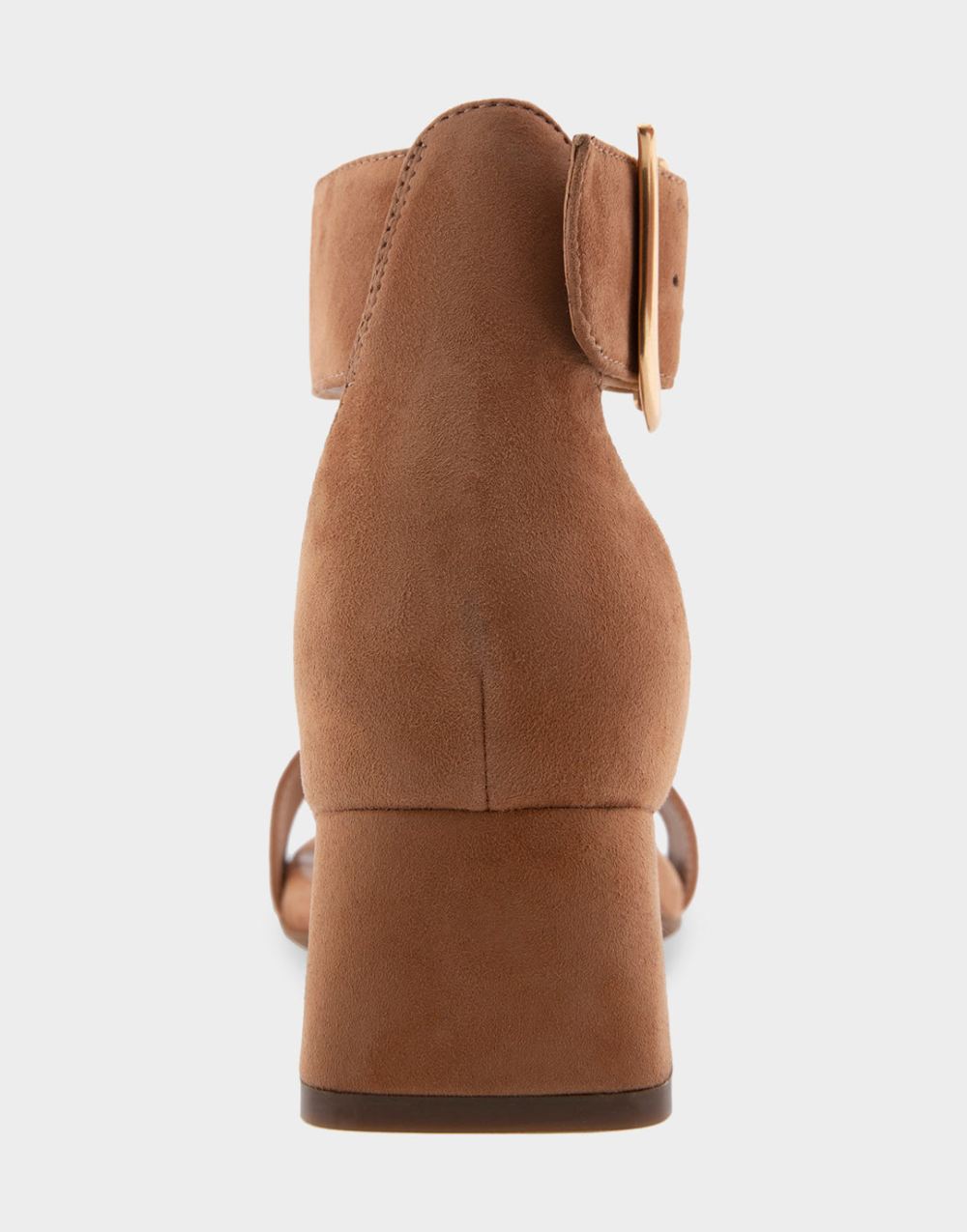 Women's | Eliza Tan Genuine Suede Heeled Dress Sandal