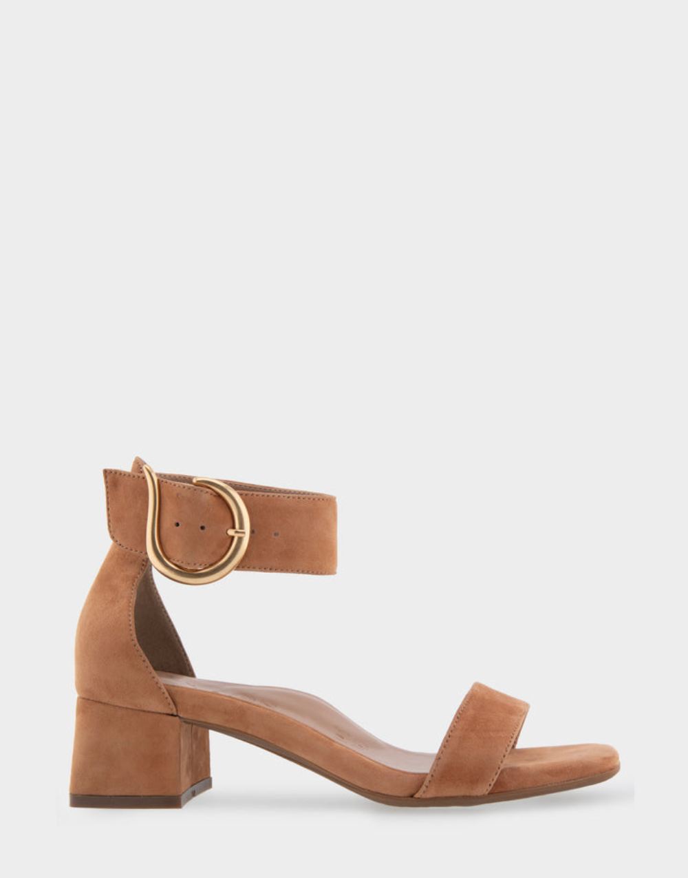 Women's | Eliza Tan Genuine Suede Heeled Dress Sandal