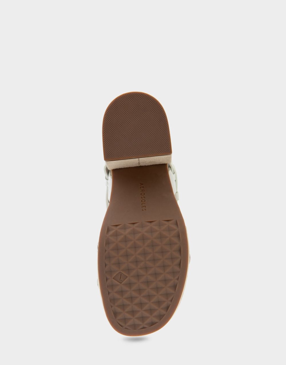 Women's | Chance White Leather Molded Footbed Platform Slide Sandal