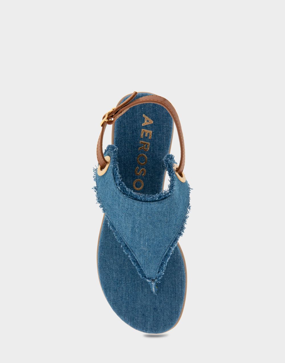 Women's | Conclusion Denim Fabric Back Strap Thong Sandal