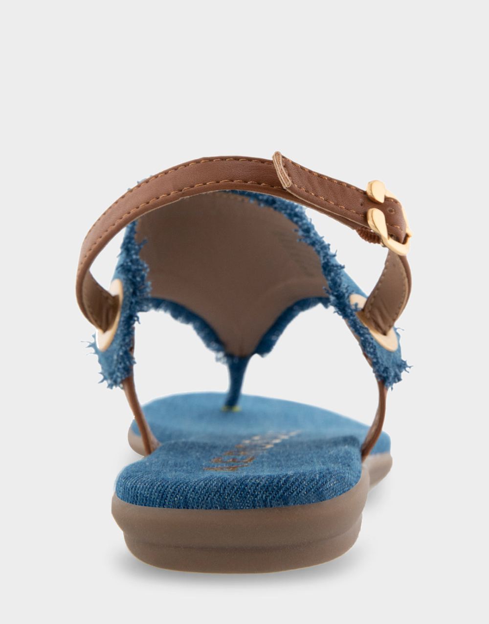 Women's | Conclusion Denim Fabric Back Strap Thong Sandal