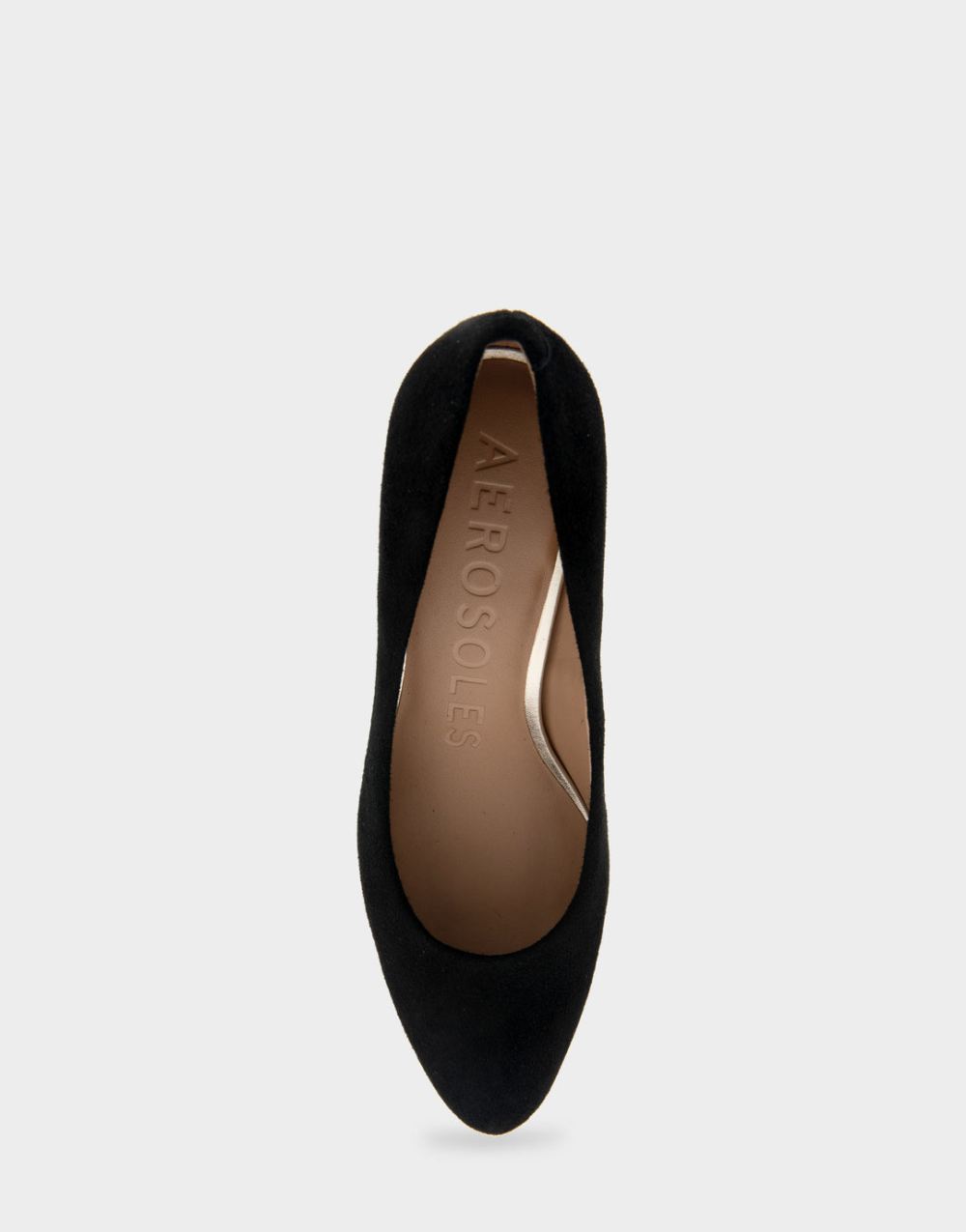 Women's | Betsy Black Genuine Suede Mid Heel Pump