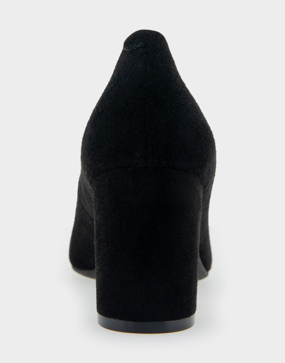 Women's | Betsy Black Genuine Suede Mid Heel Pump