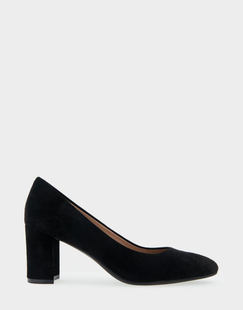 Women's | Betsy Black Genuine Suede Mid Heel Pump
