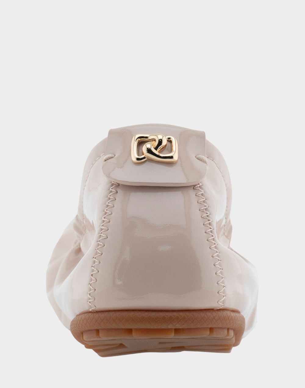 Women's | Penelope Natural Patent Faux Leather Foldable Ballet Flat