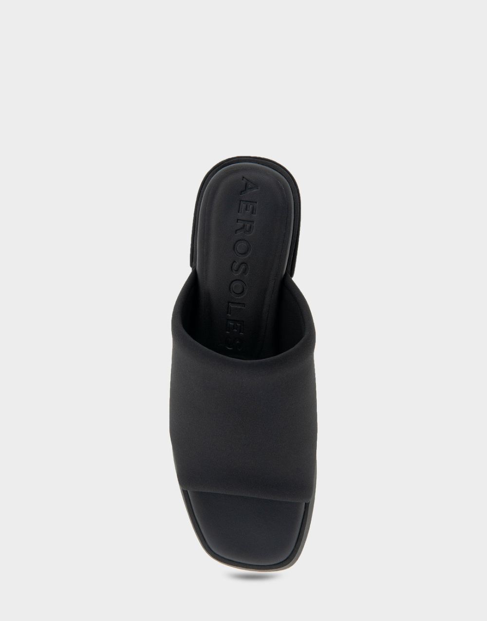 Women's | Denise Black Stretch Fabric Stretch Slip On Low Block Heel Sandal
