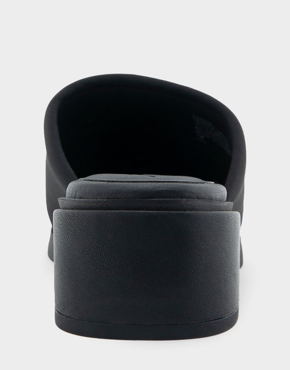 Women's | Denise Black Stretch Fabric Stretch Slip On Low Block Heel Sandal