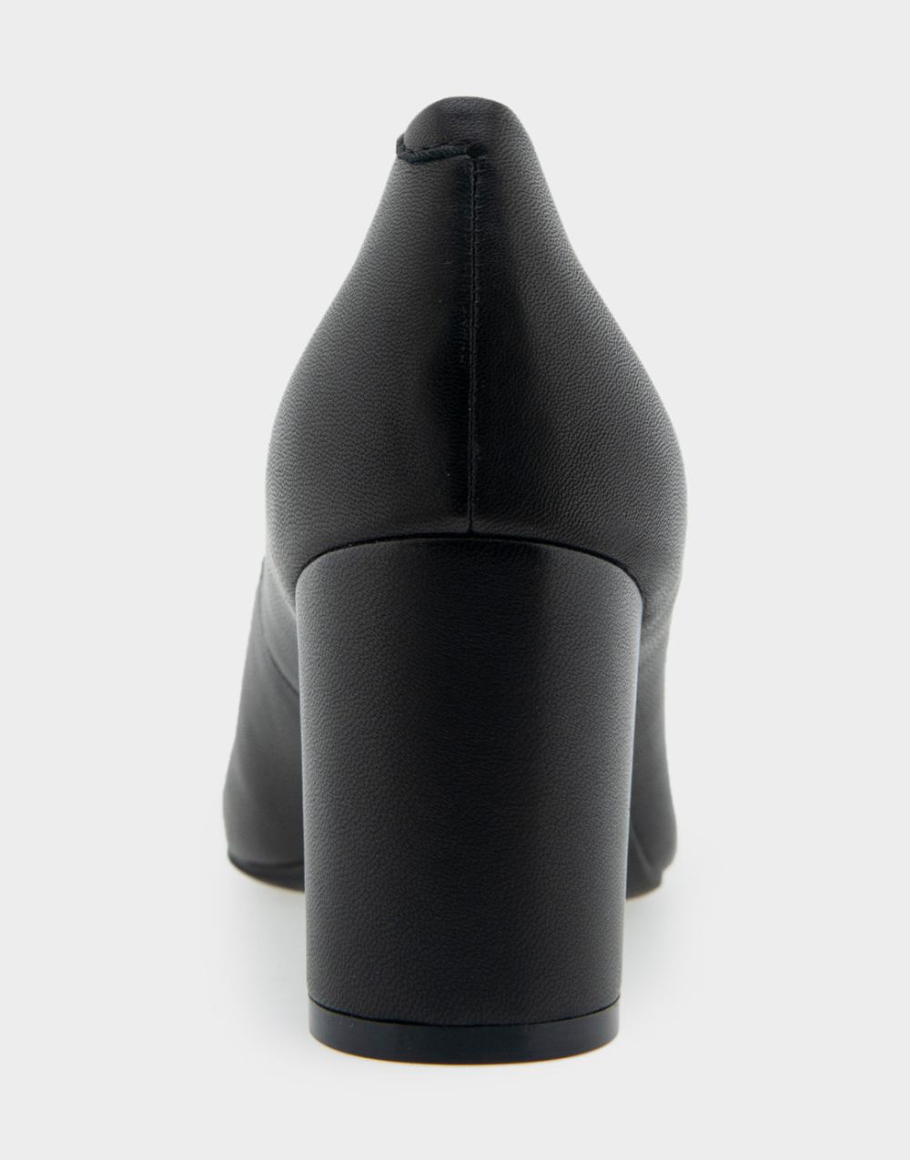 Women's | Betsy Black Genuine Leather Mid Heel Pump