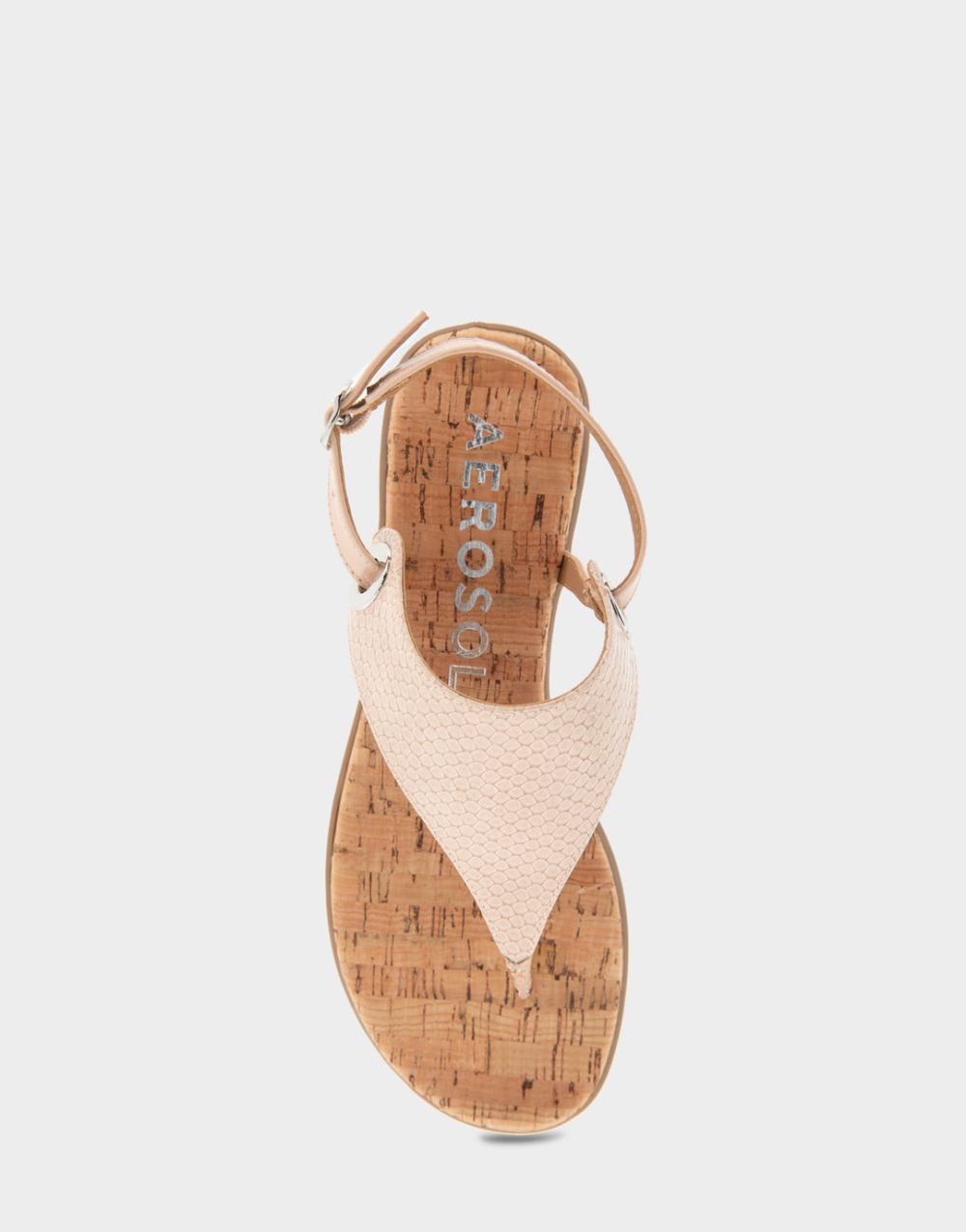 Women's | Conclusion Cipria Patent Faux Leather Back Strap Thong Sandal