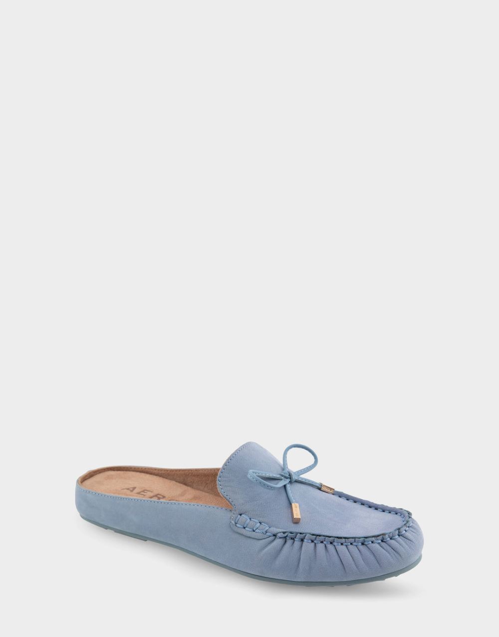 Women's | Cody Dusty Blue Nubuck Leather Slip On Driver
