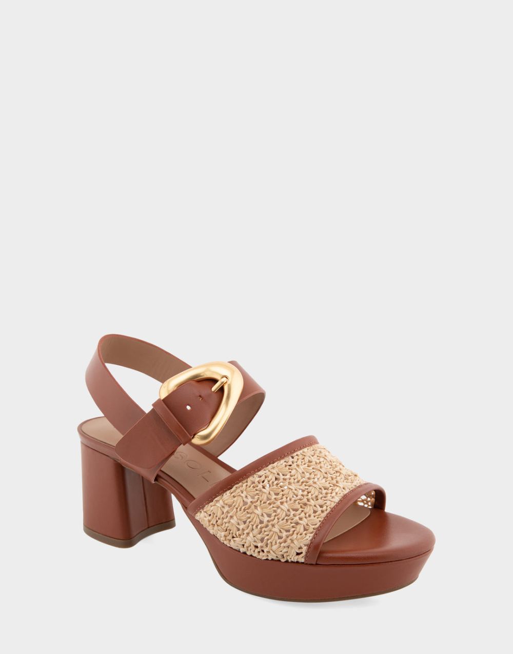 Women's | Chamber Natural Raffia Combo Quarter Strap Platform Sandal
