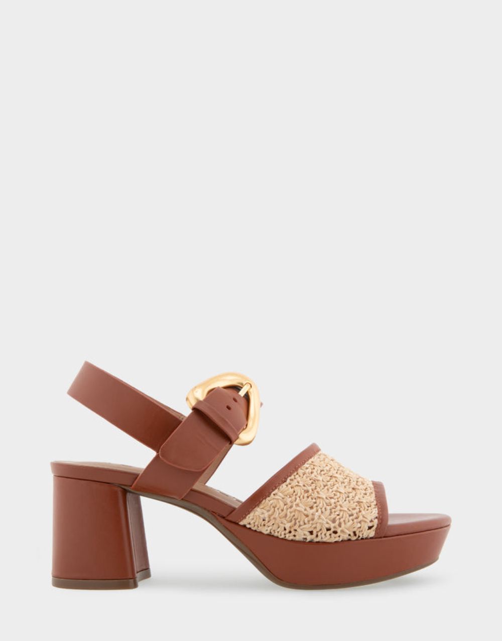 Women's | Chamber Natural Raffia Combo Quarter Strap Platform Sandal