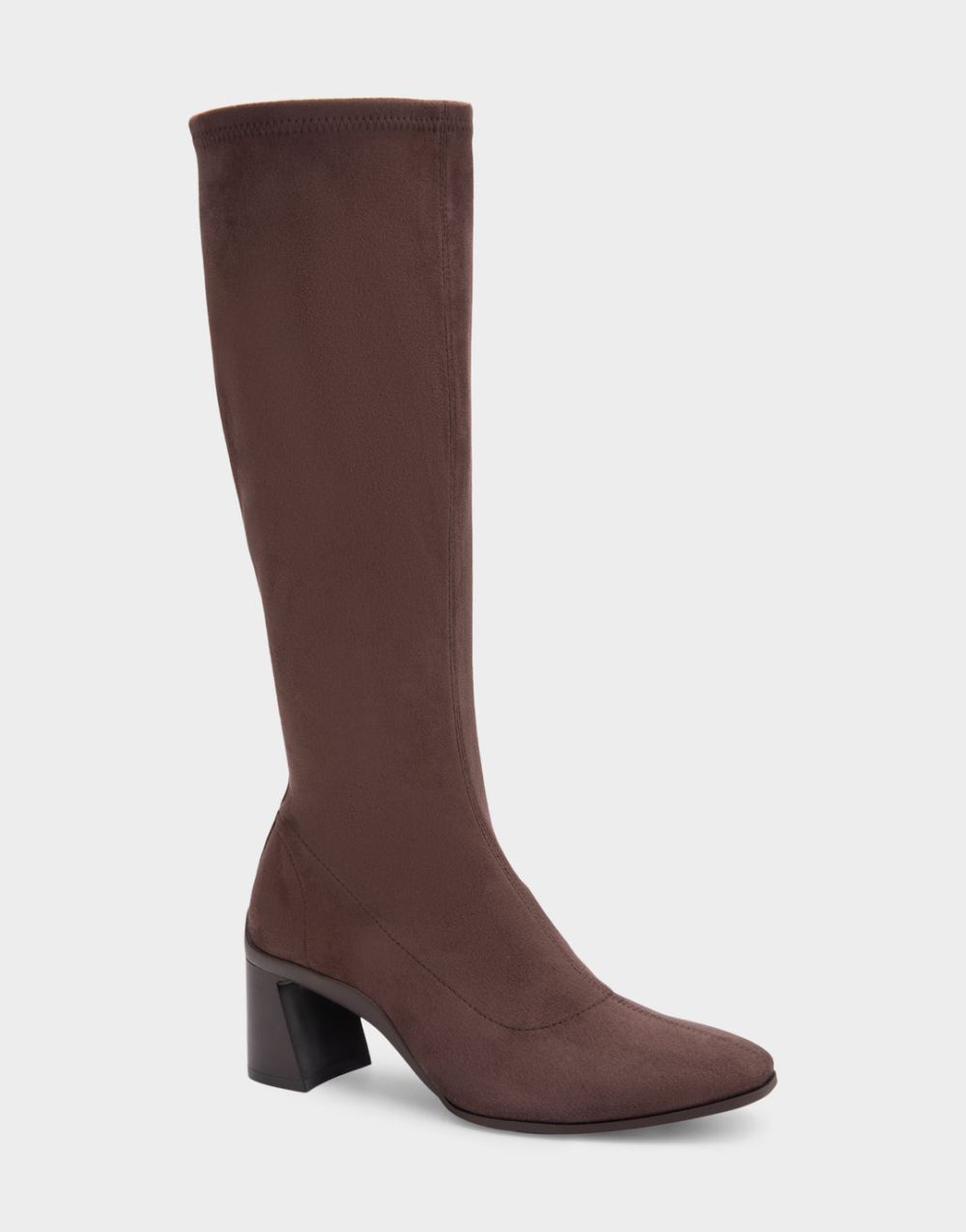 Women's | Centola Java Stretch Faux Suede Sculpted Heel Tall Shaft Boot