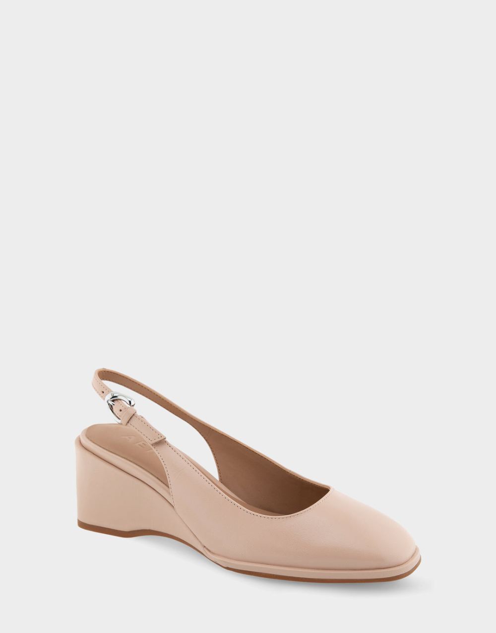 Women's | Aria Cipria Leather Sculpted Wedge Slingback Women's | Aria Cipria Leather Sculpted Wedge Slingback
