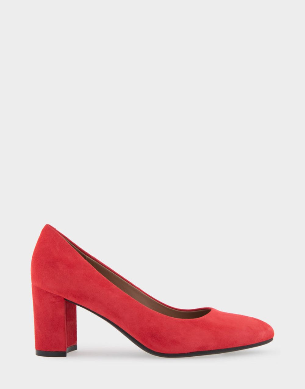 Women's | Betsy Red Genuine Suede Mid Heel Pump