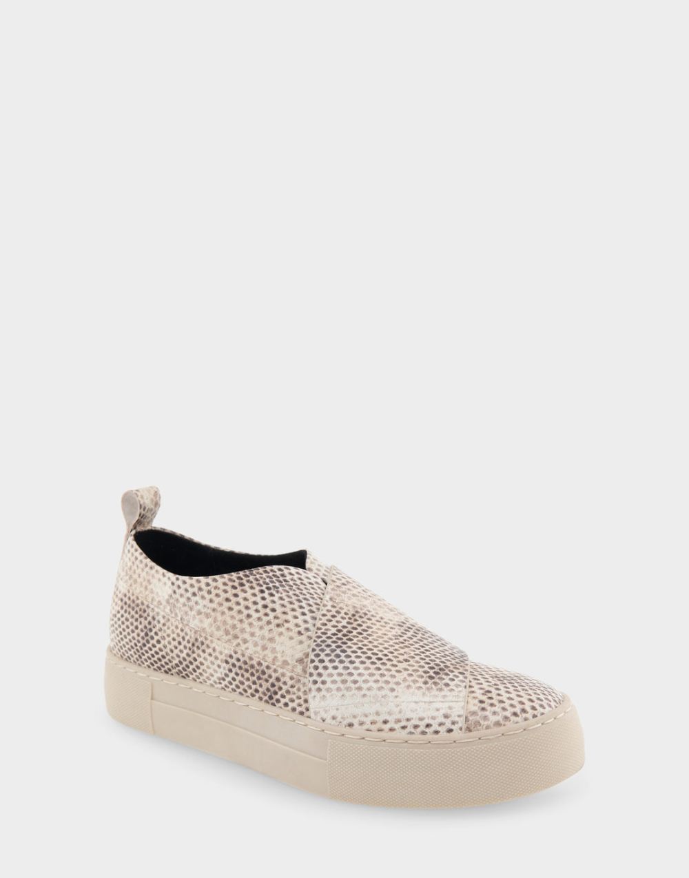 Women's | Brighton Roccia Snake Print Leather Slip On Hidden Wedge Sneaker