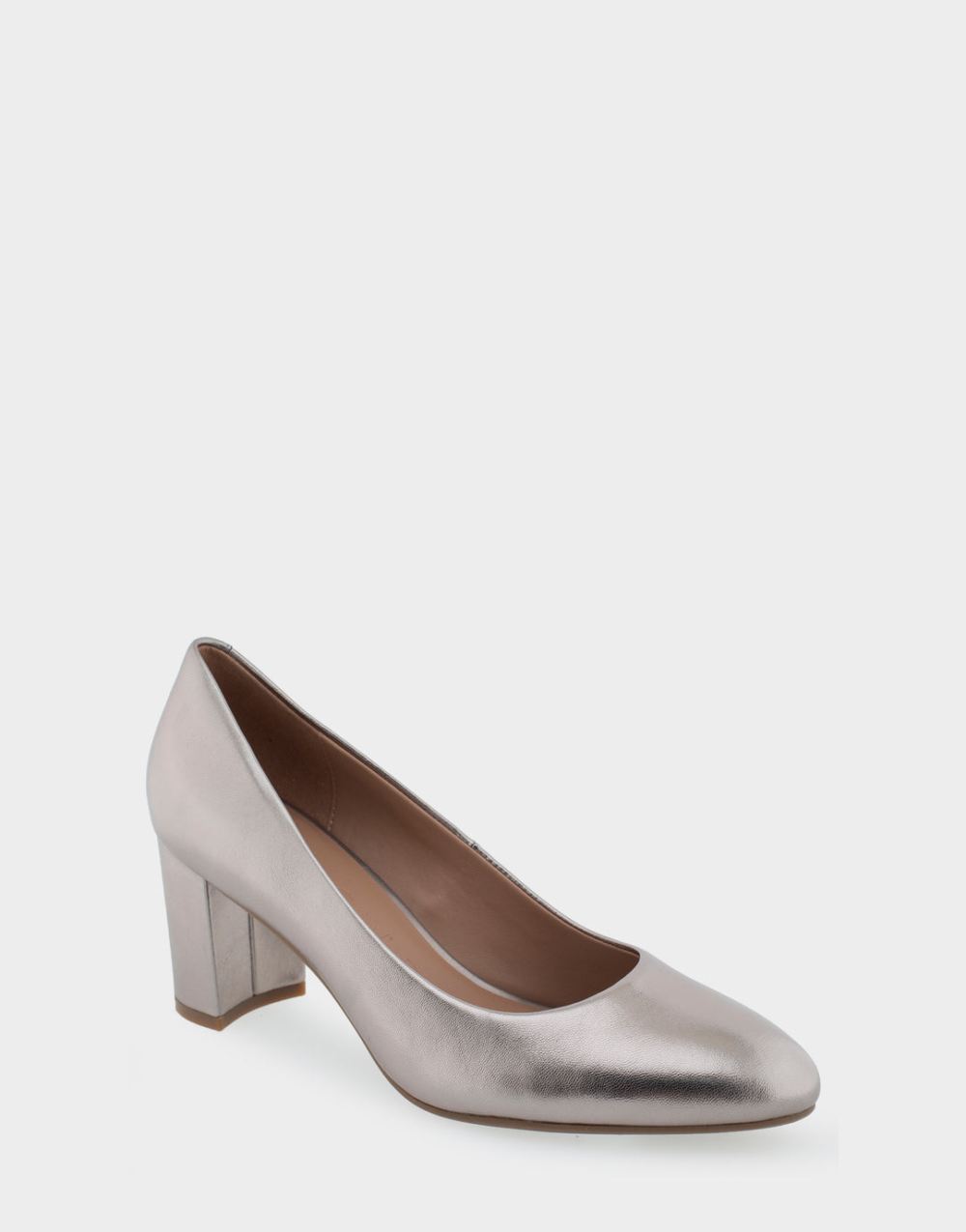 Women's | Betsy Champagne Genuine Leather Mid Heel Pump