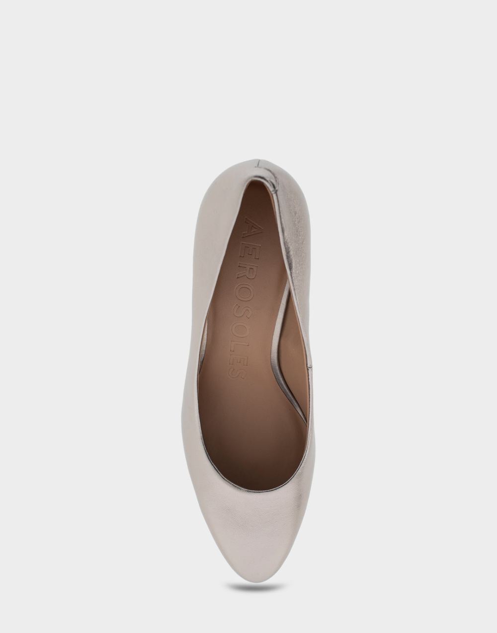 Women's | Betsy Champagne Genuine Leather Mid Heel Pump