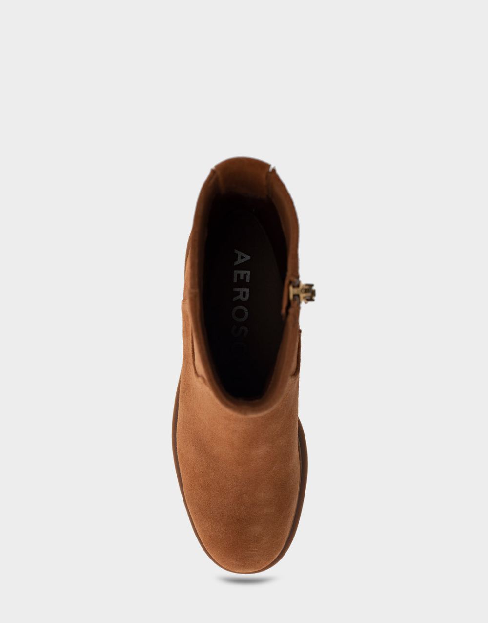 Women's | Garie Tan Genuine Suede Heeled Ankle Boot