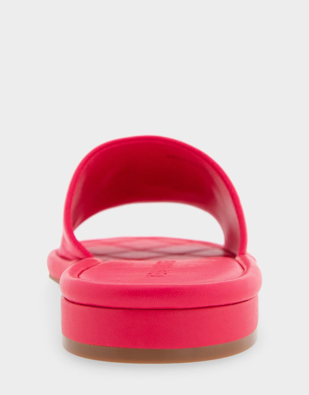 Women's | Jilda Virtual Pink Leather Debossed Chain Link Slide Sandal