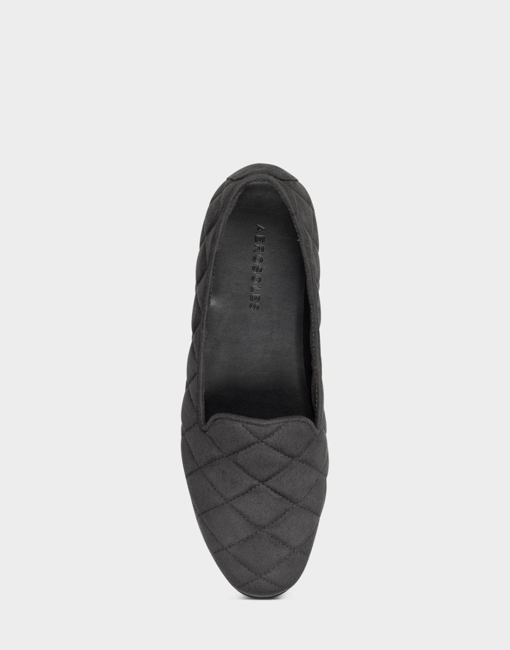 Women's | Betunia Thunder Grey Quilted Faux Suede Loafer