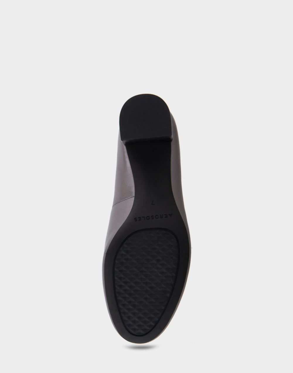 Women's | Ebel Gunmetal Metallic Genuine Leather Mid Heel Pump