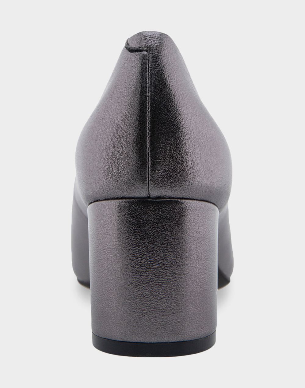 Women's | Ebel Gunmetal Metallic Genuine Leather Mid Heel Pump