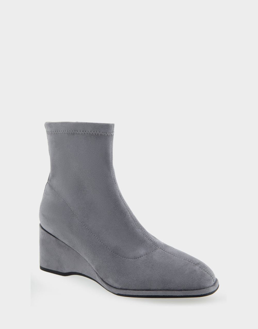 Women's | Anouk Grey Faux Suede Wedge Heel Ankle Boot Women's | Anouk Grey Faux Suede Wedge Heel Ankle Boot